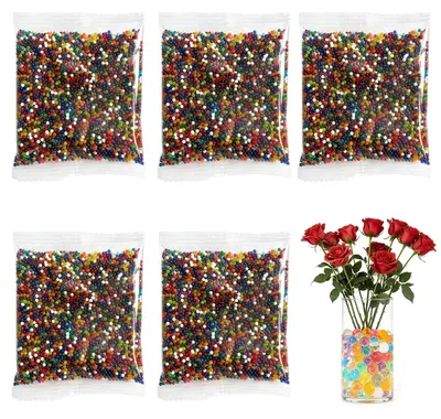 Gelperlen 50.000 Stück, 7-8 mm, bunte Wasserperlen für Dekoration