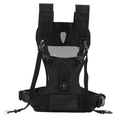 Produktbild von Doppelkamera-Tragegurt Kameragurt Kameraharness - Nylon - Verstellbar - Schwarz - Für zwei Kameras