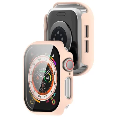 Produktbild von Schutzhülle mit Glas für Apple Watch 11 / 10 42mm, Bizon Case Watch Adamo, Rosa
