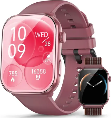 Produktbild von Blackview Smartwatch mit AMOLED Display, Telefonfunktion, 100+ Sportmodi, Always-On, Schlaf- & Herzfrequenzmonitor