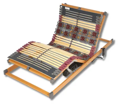 7-Zonen Lattenrost elektrisch 120x200 cm, Kopf- und Fußteil verstellbar