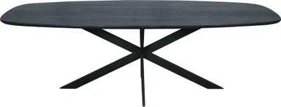 Produktbild von Eichen Esstisch Ferris | Dänisch Oval 240 cm | Schwarz