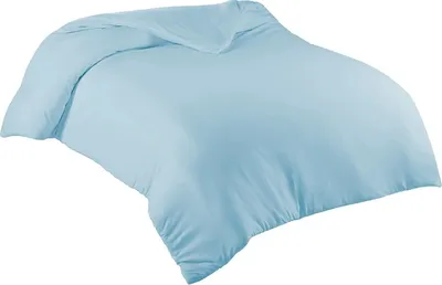 Produktbild von Bettwäsche Bettbezug 135x200 cm  Einfarbig 100% Baumwolle Eisblau