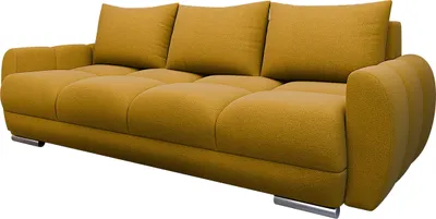 Produktbild von MIRJAN24 Sofa Logo 3, Schlafsofa mit Bettkasten und Schlaffunktion, Ausziehmechanismus DL, Wellenfeder 3-Sitzer (Farbe: Velo 626)