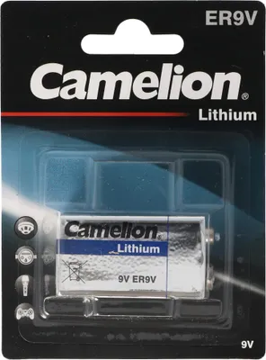 Produktbild von Marken Lithium Batterie 9 Volt, CR9V E-Block, U9VL, U9VL-J, U9-VL, U-9VL ideal für Rauchmelder, Messgeräte