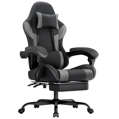 Produktbild von Gaming Stuhl,Ergonomischer Gaming Sessel mit Lendenstütze,Atmungsaktiver Kunstleder Bürostuhl,Computerstuhl,200KG,Sitzhöhe und Rückenlehne verstellbar