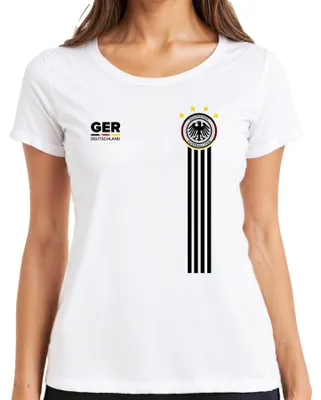 Produktbild von Deutschland Team Fußballfan Adler WM 2026 Weltmeister Worldcup Damen T-Shirt, Weiß, L
