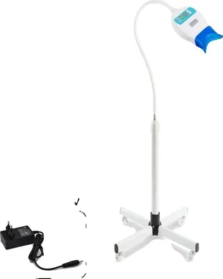 Obrázok produktu pre Lampa na bielenie zubov, 6 výkonných LED diód, nastaviteľný časovač, 1 farebná zástrčka EÚ