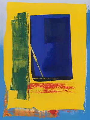 Produktbild von ArtUniverse Leinwandbild Blue And Yellow II 90 x 120 cm