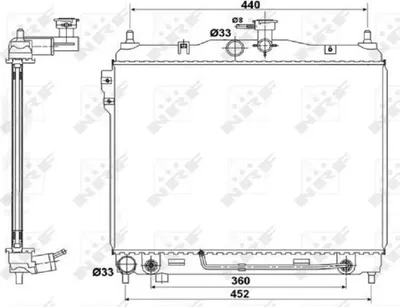 Produktbild von NRF 53173 Kühler Wasserkühler Motorkühler für HYUNDAI GETZ (TB)