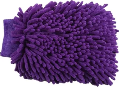 Produktbild von Waschhandschuhe 2-in-1 Microfiber Comfort, 20 x 13 cm Lila