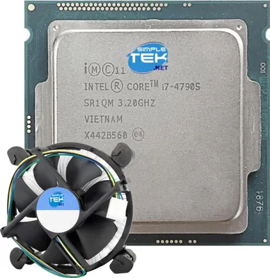 Imagen del producto de Intel Core i7-4790S, socket LGA 1150, procesador CPU de 4 núcleos/8 hilos, frecuencia máxima de 4.00 GHz, con disipador