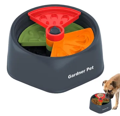 Immagine prodotto di Ciotola antigestione per cani, alimentazione lenta, ciotola per cani, taglia M, 3 modalità, 4 livelli di difficoltà