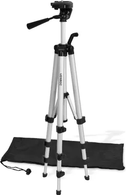 Produktbild von Vonroc Messwerkzeug-Stativ 37 - 110 cm - Stativ – Universal 1/4” – Baustativ – Laserstativ – Inkl. Aufbewahrungstasche