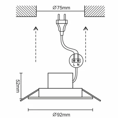 Obrázek produktu pro Svítidlo 7W/IP44/DR01/SMD/4000K/WH - LDL153/S