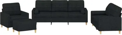 Zdjęcie produktu dla VidaXL 3201270, Czarny, Pianka, Metal, Poliester, Tkanina, 60 cm, 50 cm, 41 cm