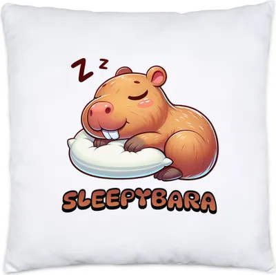 Produktbild von Sleepybara Kissen Schlafen Capybara Wasserschwein Fans Schlafmütze Langschläfer