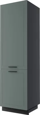 Produktbild von Vorratsschrank KVANTUM Q-D14/DP/60/207 2-türig 60cm Korpus- & Frontfarbe wählbar,mint matt,schwarz
