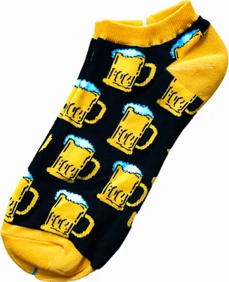 Produktbild von TwoSocks lustige Sneaker Socken - Bier Socken  Damen & Herren witzige Füßlinge als Geschenk  Baumwolle Einheitsgröße