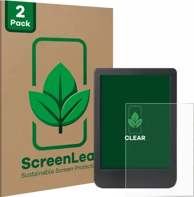 Produktbild von 2x ScreenLeaf Schutzfolie für Kobo Clara BW Displayschutz Display Schutz Folie Klar Transparent