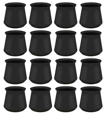 Obrázek produktu pro Chrániče nohou nábytku, 16 kusů, silikonové filcové podložky, kulaté a čtvercové, 20-25 mm, odolné proti poškrábání