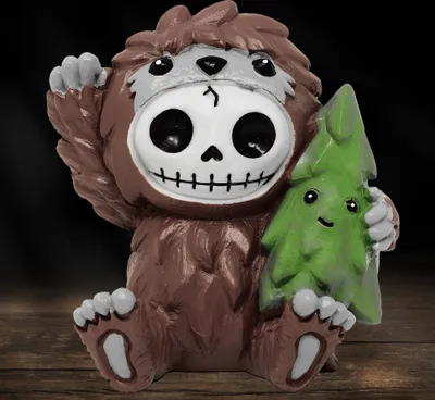 Produktbild von Furrybones "Bigfoot" - Dekofigur Totenkopf Gothic Fantasy