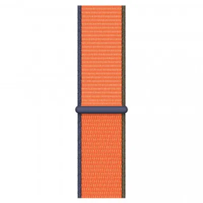 Produktbild von Apple Smartwatch-Band - Regular - Haken & Öse Aufsatz - Kumquat - Woven Nylon