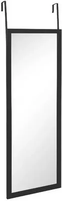 Zdjęcie produktu dla 5five Simply Smart | Lustro na drzwi - 94 cm - Czarne - Praktyczny design - Oszczędność miejsca i stylowy wygląd