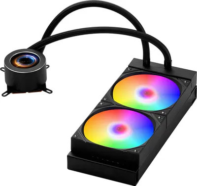 Produktbild von SucceBuy Flüssigkeitskühler AIO CPU-Wasserkühlung mit ARGB-Licht und 120-mm-PWM-Lüfter