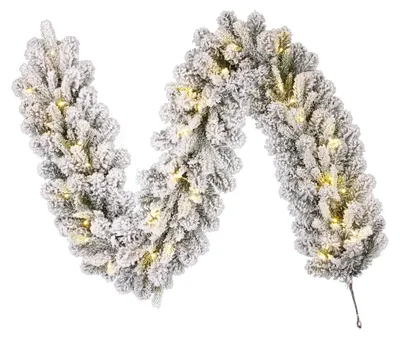 Produktbild von Black Box Trees Grimshaw Girlande mit LED-Beleuchtung und Timerfunktion - L180 x Ø25 cm - Grün