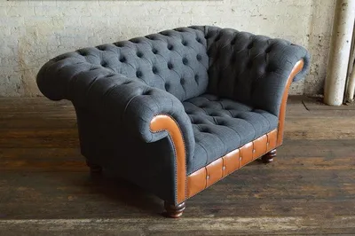 Produktbild von Design Sofa Sessel 1 Sitzer Couch Polster Luxus Klassische Textil Chesterfield