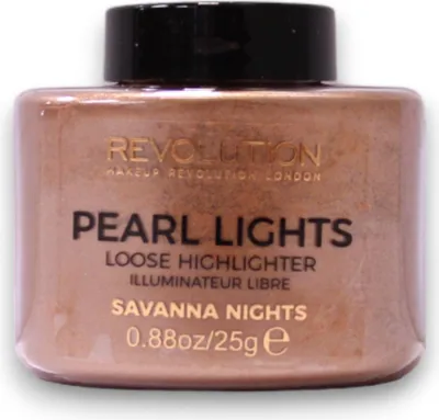 Immagine prodotto di Makeup Revolution, Pearl Lights, Loose Highlighter Powder, Savannah Nights, 25 g
