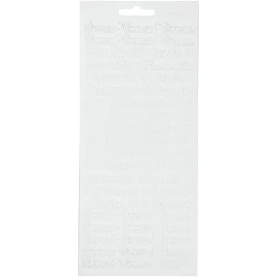 Produktbild von Creativ Firmenaufkleber, Onnea Aidille, Blatt 10x23 cm, weiß, 1 Blatt