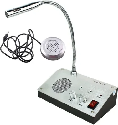 Image de ZDL-9908 Banque audio bidirectionnelle Bureau-station-service Fenêtre bidirectionnelle Interrupteur Interphone Haut-parleur