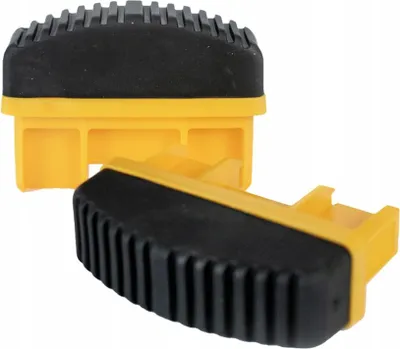 Zdjęcie produktu dla Drabest | Stopki antypoślizgowe do drabin przemysłowych - 70 x 20 mm - 2 sztuki - Maksymalne bezpieczeństwo - Wysoka stabilność