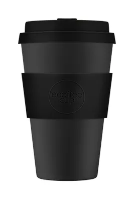 Produktbild von Ecoffee Cup Kerr and Napier PLA - Becher to Go 400 ml - Schwarz Silikon