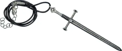 Produktbild von Schwert Kette Halskette 45cm Miniblings Leder Rollenspiel Fantasy Lederkette