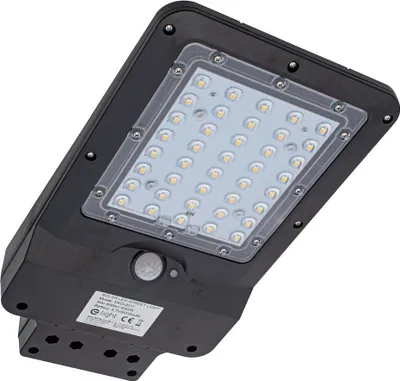 Produktbild von Solar Straßenleuchte 8W mit Bewegungsmelder IP65 schwarz – Eko-Light