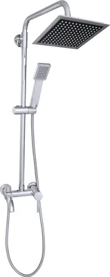 Produktbild von Granitan | Duschset KIVO - Silber - Slim Design - Hochwertige Materialien - Anticalc Technologie