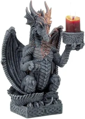 Immagine prodotto di Candeliere a forma di drago – decorazione gotica – candeliere con drago