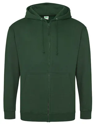 Produktbild von Awdis - Kapuzenpullover für Herren/Damen Uni, Mit Reißverschluss LT2550 (L) (Flaschengrün)