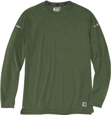 Produktbild von Carhartt 105846 Lightweight Long-Sleeve T-Shirt That Dries Fast And Fights Odor  Chive Heather XL