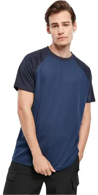 Immagine prodotto di Pánské tričko Urban Classics Raglan Contrast Tee darkblue/midnightnavy - S