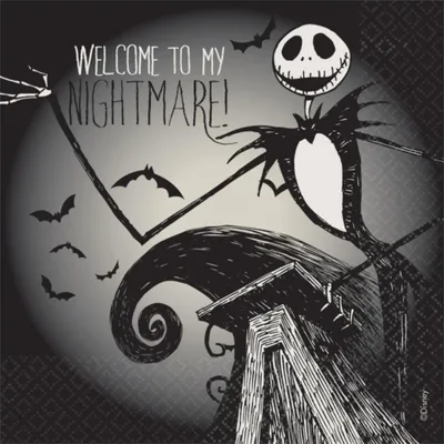 Produktbild von Servietten Nightmare Before Christmas | 16 St. 33 x 33 cm
