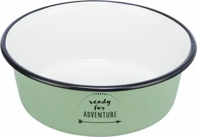 Image de Ecuelle, émail/acier inoxydable 0,3 l/ø 12 cm vert