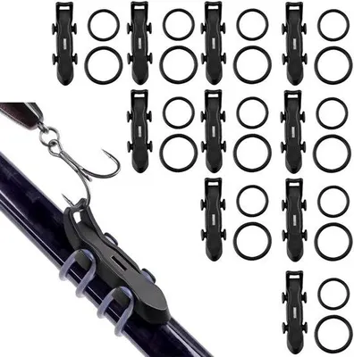 Produktbild von Famanu Magnetische Haken - Organisieren von Angelzubehör - 10 Stück - Schwarz