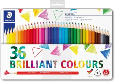 Image de 1 paquet de crayons de couleur ergosoft 157 M36 (36 pièces)   100 %