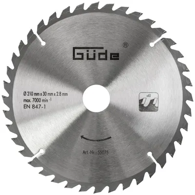 Immagine prodotto di Lama per legno Güde HM 210x30x40Z