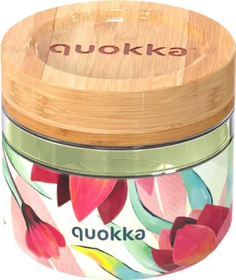 Image de Quokka Deli Food Jar - Récipient alimentaire en verre / lunchbox 500 ml (Spring)
