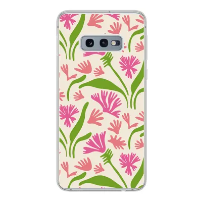 Produktbild von MuchoWow® Handyhülle Schutzhülle Hülle für Samsung Galaxy S10e Blume - Muster - Blatt Silikon Softcase Handy Hülle - Handy